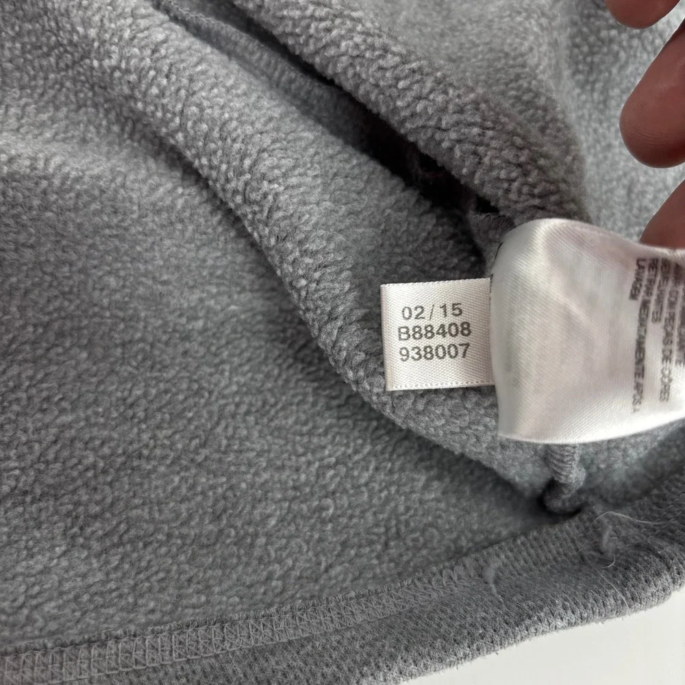 Adidas Mens Pullover XL Gray Quarter Zip B88408 Waffle Knit Fleece Golf Outdoor - Picture 5 of 9